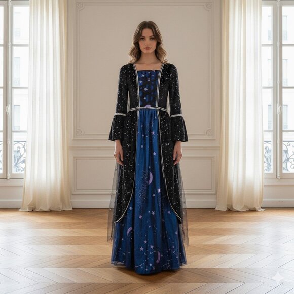 Spirit Soceress Starry Night Blue and Black Costume Size Small - Picture 1 of 13